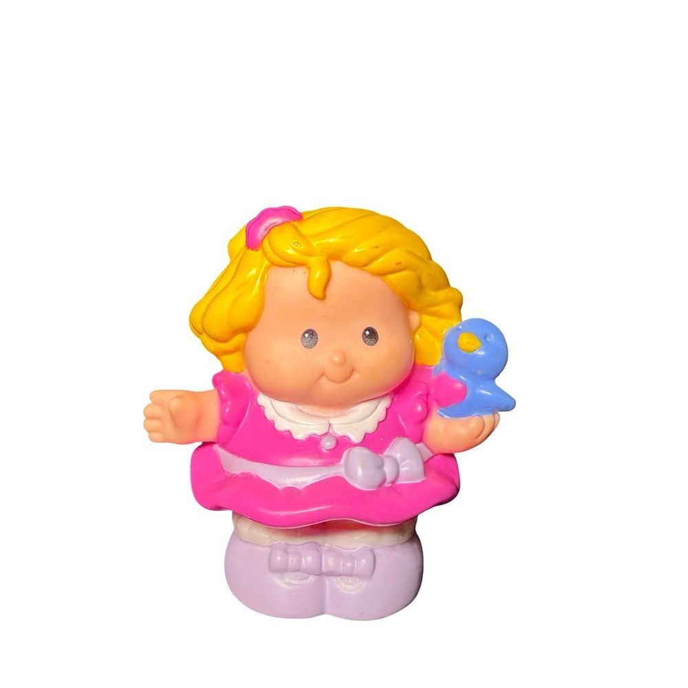 Fisher Price Little People Sarah Lynn Pink Dress with Blue Bird 2003